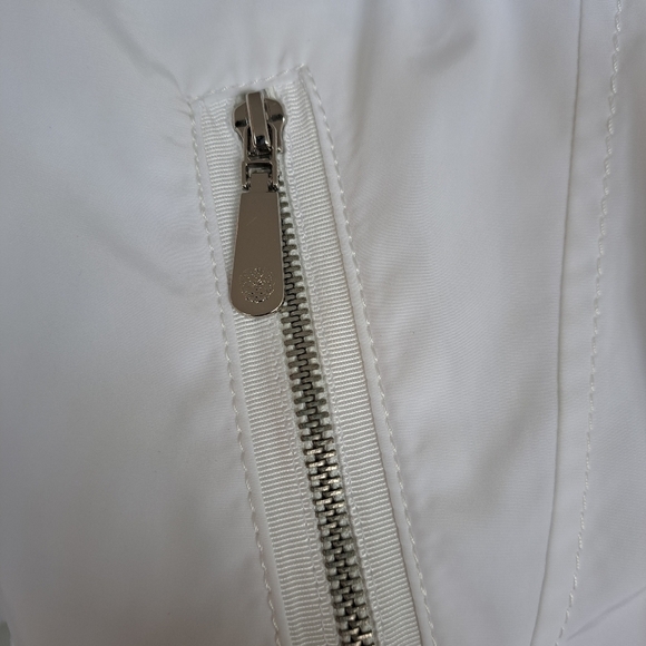 Vince Camuto white women's trench adjustable waist and sleeves autumn fa… - Picture 9 of 15